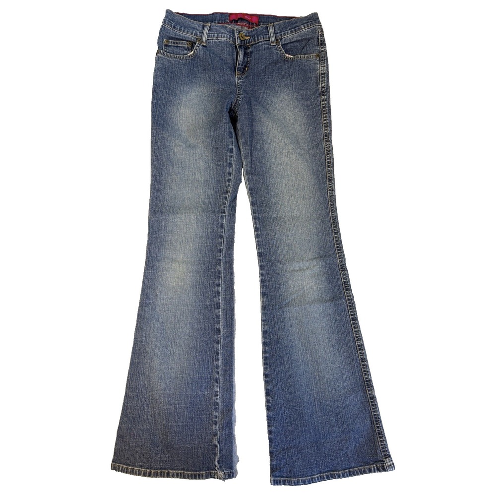 Glo Junior's 5 Sexy Low Rise Boot Cut Jeans Y2K 2000's Retro Trashy Chic Flare